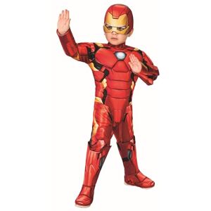 Rubies Official Marvel Avengers Iron Man Deluxe Toddler Costume, Kids Fancy Dress, Age 3-4 years, (702035), World Book Day Halloween Rubies Official Marvel Avengers Iron Man Deluxe Toddler Costume, Kids Fancy Dress, Age 3-4 years, (702035), World Book Day Halloween