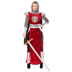Boland Knight Costume for Women 8 Pieces Fancy Dress Costume for Theme Party or Carnival Boland Knight Costume for Women 8 Pieces Fancy Dress Costume for Theme Party or Carnival
