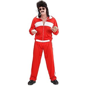 W WIDMANN MILANO Party Fashion Widman 80's Red Tracksuit Adult Fancy Dress Costume Medium 40-42 W WIDMANN MILANO Party Fashion Widman 80's Red Tracksuit Adult Fancy Dress Costume Medium 40-42
