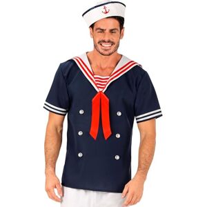 W WIDMANN MILANO Party Fashion Sailor Costume, Shirt, Cap, Sailor, Navy, Navy, Fancy Dress W WIDMANN MILANO Party Fashion Sailor Costume, Shirt, Cap, Sailor, Navy, Navy, Fancy Dress