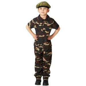 Rubies Soldier Childrens Fancy Dress Costume Small 104cm Age 3-4, Green, Black Halloween Rubies Soldier Childrens Fancy Dress Costume Small 104cm Age 3-4, Green, Black Halloween