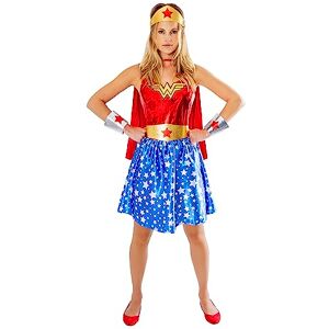 Rubies Rubie's 1000701S Wonderwoman Adult Costume Fancy Dress, Women, Multicolour, UK 10-12 Halloween Rubies Rubie's 1000701S Wonderwoman Adult Costume Fancy Dress, Women, Multicolour, UK 10-12 Halloween