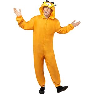Rubies Adult One-Piece Hooded Garfield Jumpsuit Costume, As Shown, As Shown, S/M Rubies Adult One-Piece Hooded Garfield Jumpsuit Costume, As Shown, As Shown, S/M