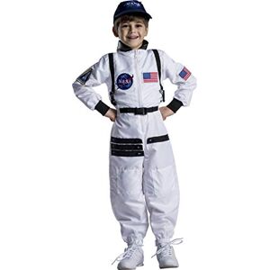Dress Up America Kids NASA Astronaut Costume – White Space Suit with Cap – Realistic Halloween & Dress-Up Outfit Role Play & Dress Up Costume For Kids Dress Up America Kids NASA Astronaut Costume – White Space Suit with Cap – Realistic Halloween & Dress-Up Outfit Role Play & Dress Up Costume For Kids