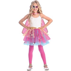 amscan 9904125 Super Hero Pink Tutu Costume with Matching Eye Mask and Cape, Age 3 to 8 Years, 1ct amscan 9904125 Super Hero Pink Tutu Costume with Matching Eye Mask and Cape, Age 3 to 8 Years, 1ct