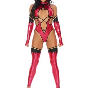 Forplay 550313 Finish Him Sexy Video Game Costume Mortal Kombat Adult Sized, Solid, Pink, M/L Forplay 550313 Finish Him Sexy Video Game Costume Mortal Kombat Adult Sized, Solid, Pink, M/L