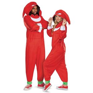 Disguise 162039STD-20L Knuckles Adult Costume, Official Sonic Movie 3 Hooded Jumpsuit for Men and Women Dress Up & Accessories, Red, L/XL Disguise 162039STD-20L Knuckles Adult Costume, Official Sonic Movie 3 Hooded Jumpsuit for Men and Women Dress Up & Accessories, Red, L/XL