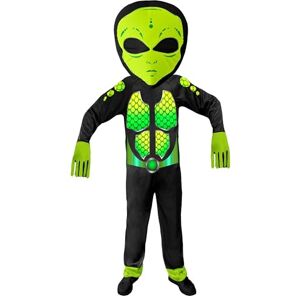 W WIDMANN MILANO Party Fashion Widmann 01937 Alien Children's Costume Unisex Children Black/Green 146 cm W WIDMANN MILANO Party Fashion Widmann 01937 Alien Children's Costume Unisex Children Black/Green 146 cm