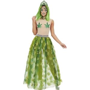 Smiffys Cannabis Queen Costume, Green Sheer Bodysuit, Skirt & Tiara, Funny Fancy Dress, Princess Dress Up Costumes Smiffys Cannabis Queen Costume, Green Sheer Bodysuit, Skirt & Tiara, Funny Fancy Dress, Princess Dress Up Costumes