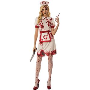 Rubies Bristol Novelty 301584S Bloody Nurse Adult Costume, Women, White, Red, Small Halloween Halloween Rubies Bristol Novelty 301584S Bloody Nurse Adult Costume, Women, White, Red, Small Halloween Halloween