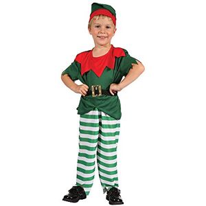 Bristol Novelty CC072 Santa Helper Boy Toddler Costume, White, X-Small Bristol Novelty CC072 Santa Helper Boy Toddler Costume, White, X-Small