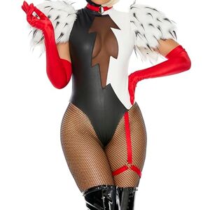 Forplay 550328 Keep It Cruel Movie Villain Costume Cruella DeVille Adult Sized, Black White, XS/S Forplay 550328 Keep It Cruel Movie Villain Costume Cruella DeVille Adult Sized, Black White, XS/S