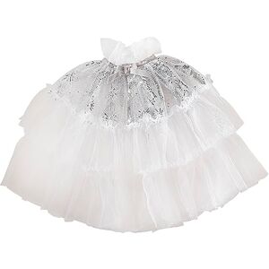 Ginger Ray Girls White & Silver Starlight Sparkle Fairy Princess Cape for Christmas Costume Parties Ginger Ray Girls White & Silver Starlight Sparkle Fairy Princess Cape for Christmas Costume Parties