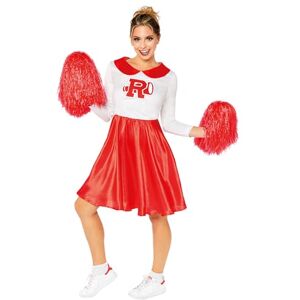 amscan (PKT) (9909261) Adult Ladies Sandy Rydell High Cheerleader Costume (Medium/Large) Grease Movie, Red/White amscan (PKT) (9909261) Adult Ladies Sandy Rydell High Cheerleader Costume (Medium/Large) Grease Movie, Red/White