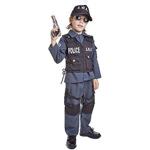 Dress Up America Deluxe Children's SWAT Police Officer Costume Set, Blue Dress Up America Deluxe Children's SWAT Police Officer Costume Set, Blue