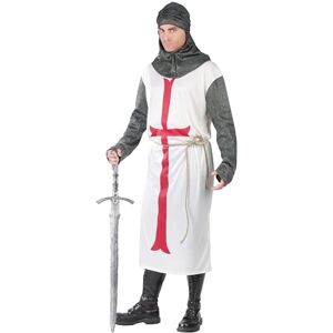 Fun World 130504 Templar Knight Adlt Cstm Medieval/Renaissance Costume, White, One Size Fun World 130504 Templar Knight Adlt Cstm Medieval/Renaissance Costume, White, One Size