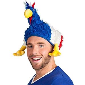 Boland Tricolour Hen Hat for Adults – Blue White Red Novelty Chicken Fan Hat for France Supporters, Fancy Dress, World Cup, European Championship, Public Viewing & Themed Parties Boland Tricolour Hen Hat for Adults – Blue White Red Novelty Chicken Fan Hat for France Supporters, Fancy Dress, World Cup, European Championship, Public Viewing & Themed Parties