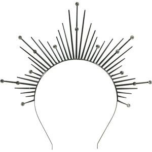 W WIDMANN MILANO Party Fashion Adult Halo Headband Gold or Black, Costume Accessory for Carnival, Halloween W WIDMANN MILANO Party Fashion Adult Halo Headband Gold or Black, Costume Accessory for Carnival, Halloween