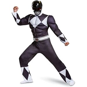 Disguise Official Deluxe Muscle Black Power Rangers Costume Adult, Superhero Costumes For Adults XX-Large Disguise Official Deluxe Muscle Black Power Rangers Costume Adult, Superhero Costumes For Adults XX-Large