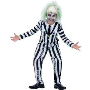 Smiffys Beetlejuice Child Costume with Jacket Mock Shirt Tie and Trousers Officially Licensed Warner Brothers Halloween Fancy Dress Classic Beetlejuice Stripes, Age 7-9 Smiffys Beetlejuice Child Costume with Jacket Mock Shirt Tie and Trousers Officially Licensed Warner Brothers Halloween Fancy Dress Classic Beetlejuice Stripes, Age 7-9