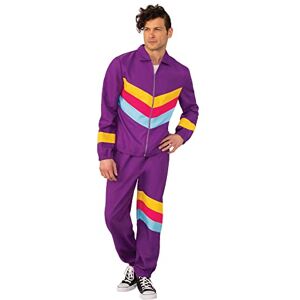 Rubies Adult Purple Shell Suit Male Costume Set (Extra Large) Vibrant Design, Perfect for 80's Retro Parties, Themed Events, Dance Performances, & More Halloween Halloween Rubies Adult Purple Shell Suit Male Costume Set (Extra Large) Vibrant Design, Perfect for 80's Retro Parties, Themed Events, Dance Performances, & More Halloween Halloween