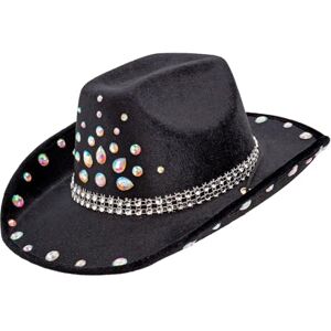 W WIDMANN MILANO Party Fashion Cowgirl or Cowboy Hat with Diamonds Adult Accessory Carnival Stag Night W WIDMANN MILANO Party Fashion Cowgirl or Cowboy Hat with Diamonds Adult Accessory Carnival Stag Night