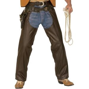 W WIDMANN MILANO Party Fashion Cowboy Chaps Brown Leatherlook Accessory for Wild West Dessert Fancy Dress W WIDMANN MILANO Party Fashion Cowboy Chaps Brown Leatherlook Accessory for Wild West Dessert Fancy Dress