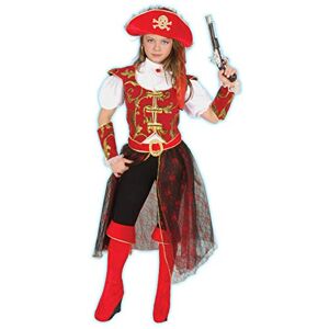 Ciao 26326.7-9 Lady Corsara Girl Costume (Size 7-9 Years), Unisex, Red Ciao 26326.7-9 Lady Corsara Girl Costume (Size 7-9 Years), Unisex, Red