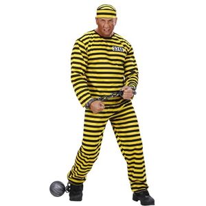 W WIDMANN MILANO Party Fashion Widmann 10203698 Adult 40035 – Costume Top with Trousers and Headpiece, Employer, Convict, Fancy Dress, Prisoner Halloween, Theme Party, Striped, Multicoloured, XXX-Large W WIDMANN MILANO Party Fashion Widmann 10203698 Adult 40035 – Costume Top with Trousers and Headpiece, Employer, Convict, Fancy Dress, Prisoner Halloween, Theme Party, Striped, Multicoloured, XXX-Large