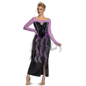 Disguise Disney Ursula Adult Dress Up, Official Disney License Fancy Dress Costume for Women, Inspired by Disney's The Little Mermaid, Features Black and Purple Long Sleeve Dress, Multi Disguise Disney Ursula Adult Dress Up, Official Disney License Fancy Dress Costume for Women, Inspired by Disney's The Little Mermaid, Features Black and Purple Long Sleeve Dress, Multi