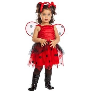 Boland 82401 Ladybird Children's Lovely Ladybug Costume, Multicoloured, 3-4 Jahre Boland 82401 Ladybird Children's Lovely Ladybug Costume, Multicoloured, 3-4 Jahre