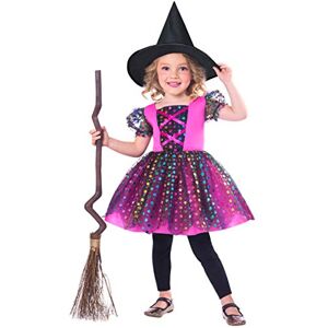 amscan 9903405 Kids Colourful Rainbow Witch Girls Halloween Fancy Dress Costume Age: 2-3 Years amscan 9903405 Kids Colourful Rainbow Witch Girls Halloween Fancy Dress Costume Age: 2-3 Years