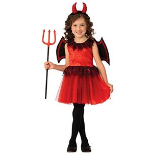 Rubies Bristol Novelty 3015583-4000 DEVIL GIRL Horns Costume, Red, Age 3-4 Years Halloween Halloween Rubies Bristol Novelty 3015583-4000 DEVIL GIRL Horns Costume, Red, Age 3-4 Years Halloween Halloween