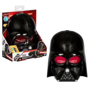 Star Wars Darth Vader Electronic Roleplay Mask For Kids Ages 5+, Costume Accessory With Sound Effects And Phrases, Adjustable Strap & Red Lens Tint, Great Gift For Kids Star Wars Darth Vader Electronic Roleplay Mask For Kids Ages 5+, Costume Accessory With Sound Effects And Phrases, Adjustable Strap & Red Lens Tint, Great Gift For Kids