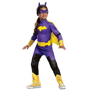 Disguise Warner Brothers Batgirl Costume, Official Warner Brothers License Fancy Dress Outfit for Girls, Includes Purple Long Sleeve Onesie and Headpiece, For 3-4 Years Disguise Warner Brothers Batgirl Costume, Official Warner Brothers License Fancy Dress Outfit for Girls, Includes Purple Long Sleeve Onesie and Headpiece, For 3-4 Years