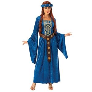 Rubies Bristol Novelty 701079L000 Medieval Maiden Women's Costume Adult Fancy Dress, Blue, Large UK 16-18 Halloween Halloween Rubies Bristol Novelty 701079L000 Medieval Maiden Women's Costume Adult Fancy Dress, Blue, Large UK 16-18 Halloween Halloween