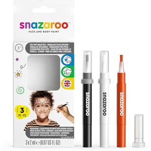 Snazaroo Brush Pens - Halloween Pack of 3 - Face Paints Snazaroo Brush Pens - Halloween Pack of 3 - Face Paints
