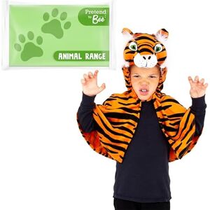 PRETEND TO BEE Tiger Cape Dress Up Costume for Kids, 3-7 Years PRETEND TO BEE Tiger Cape Dress Up Costume for Kids, 3-7 Years