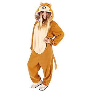 Rubies Lion costume for adults, sweet lion, unisex, one size, hooded and tail jumpsuit, original, carnival, bachelor parties, birthday, Halloween Rubies Lion costume for adults, sweet lion, unisex, one size, hooded and tail jumpsuit, original, carnival, bachelor parties, birthday, Halloween