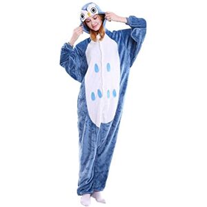 Everglamour 5055601173221 Onesie/Body Suit, Unisex-Adult, Cartoon, Blue and White, L Everglamour 5055601173221 Onesie/Body Suit, Unisex-Adult, Cartoon, Blue and White, L