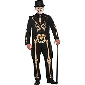 Rubies Bristol Novelty AC78255 Skeleton Formal Costume set For Men Black Suit, Extra Large Rubies Bristol Novelty AC78255 Skeleton Formal Costume set For Men Black Suit, Extra Large
