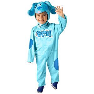 Ciao Blue dog doggie blue onesie plush boy costume disguise official Blue's Clues (Size 4-6 years) Ciao Blue dog doggie blue onesie plush boy costume disguise official Blue's Clues (Size 4-6 years)
