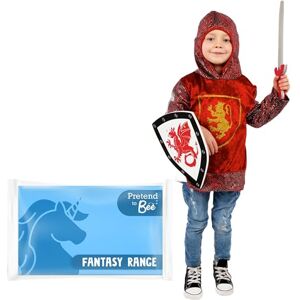 PRETEND TO BEE Royal Knight Dress Up Costume for Kids, Red, 5-7 Years PRETEND TO BEE Royal Knight Dress Up Costume for Kids, Red, 5-7 Years