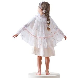 Ginger Ray Girls Embroidered Daisy Cape with White Tulle for Birthdays & Costume Parties Age: 3-7 Years Ginger Ray Girls Embroidered Daisy Cape with White Tulle for Birthdays & Costume Parties Age: 3-7 Years