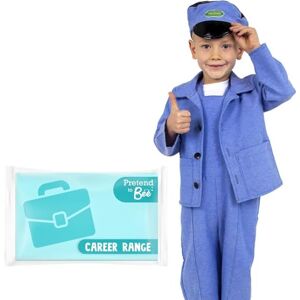 PRETEND TO BEE Train Driver Dress Up Costume for Kids, 3 Piece Set, Multicolour, 5-7 Years PRETEND TO BEE Train Driver Dress Up Costume for Kids, 3 Piece Set, Multicolour, 5-7 Years
