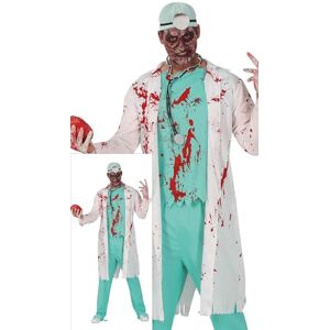 FIESTAS GUIRCA Gory Zombie Doctor Men Fancy Dress Costume Bloody Surgeon Mens Halloween Costumes Size Teens 14-16 Years FIESTAS GUIRCA Gory Zombie Doctor Men Fancy Dress Costume Bloody Surgeon Mens Halloween Costumes Size Teens 14-16 Years