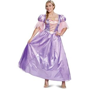 Disguise 67291N Rapunzel, Official Disney Princess Deluxe Costume Dress Adult Sized, Purple, S (4-6) US Disguise 67291N Rapunzel, Official Disney Princess Deluxe Costume Dress Adult Sized, Purple, S (4-6) US
