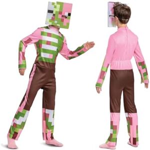 Minecraft Disguise 108829K-15L Zombie Pigman Outfit for Kids, Halloween Costumes Fancy Dress, Boys, Multi, 7-8 Years Minecraft Disguise 108829K-15L Zombie Pigman Outfit for Kids, Halloween Costumes Fancy Dress, Boys, Multi, 7-8 Years