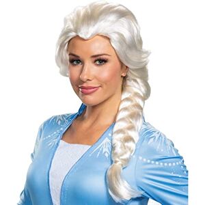 DISGUISE Women's Disney Elsa Frozen 2 Adult Wig Sized Costumes, One DISGUISE Women's Disney Elsa Frozen 2 Adult Wig Sized Costumes, One