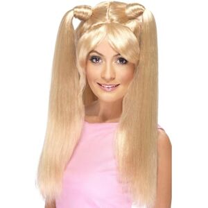 Smiffys Baby Power Wig, Blonde with Pony Tails, 1990's Fancy Dress, Adult Dress Up Wigs Smiffys Baby Power Wig, Blonde with Pony Tails, 1990's Fancy Dress, Adult Dress Up Wigs